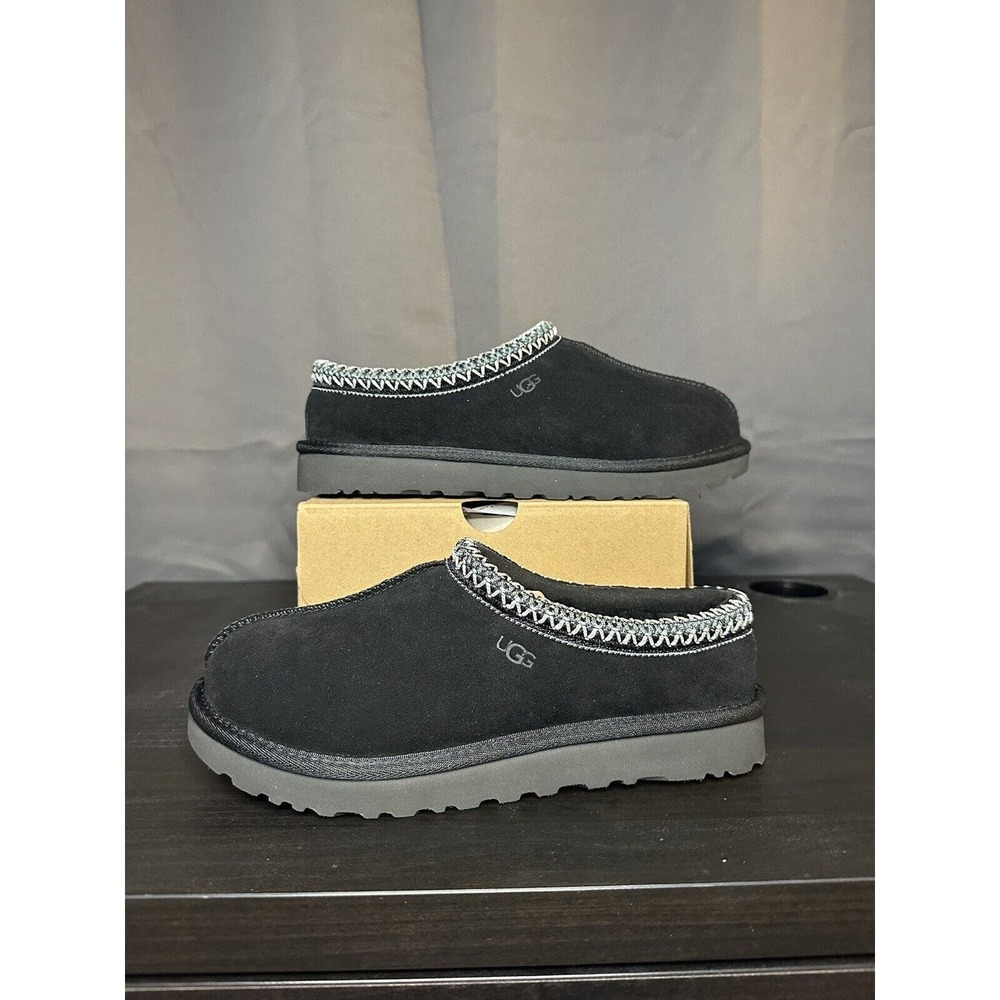 Size 8 - Authentic UGG Tasman Womens Slippers Black (W/5955 BLK)Ship Fast!